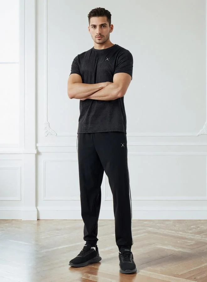 ADOT by Splash Jacquard Crew Neck T-shirt